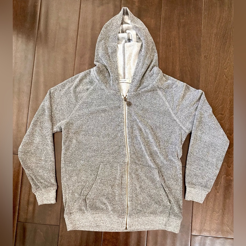 Marine Layer Women’s Zip Up Hoodie Jacket in Terry Cloth - Picture 4 of 6